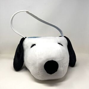 Dan Dee Snoopy Head Plush Easter Basket Halloween Candy Lined Rare Collectible